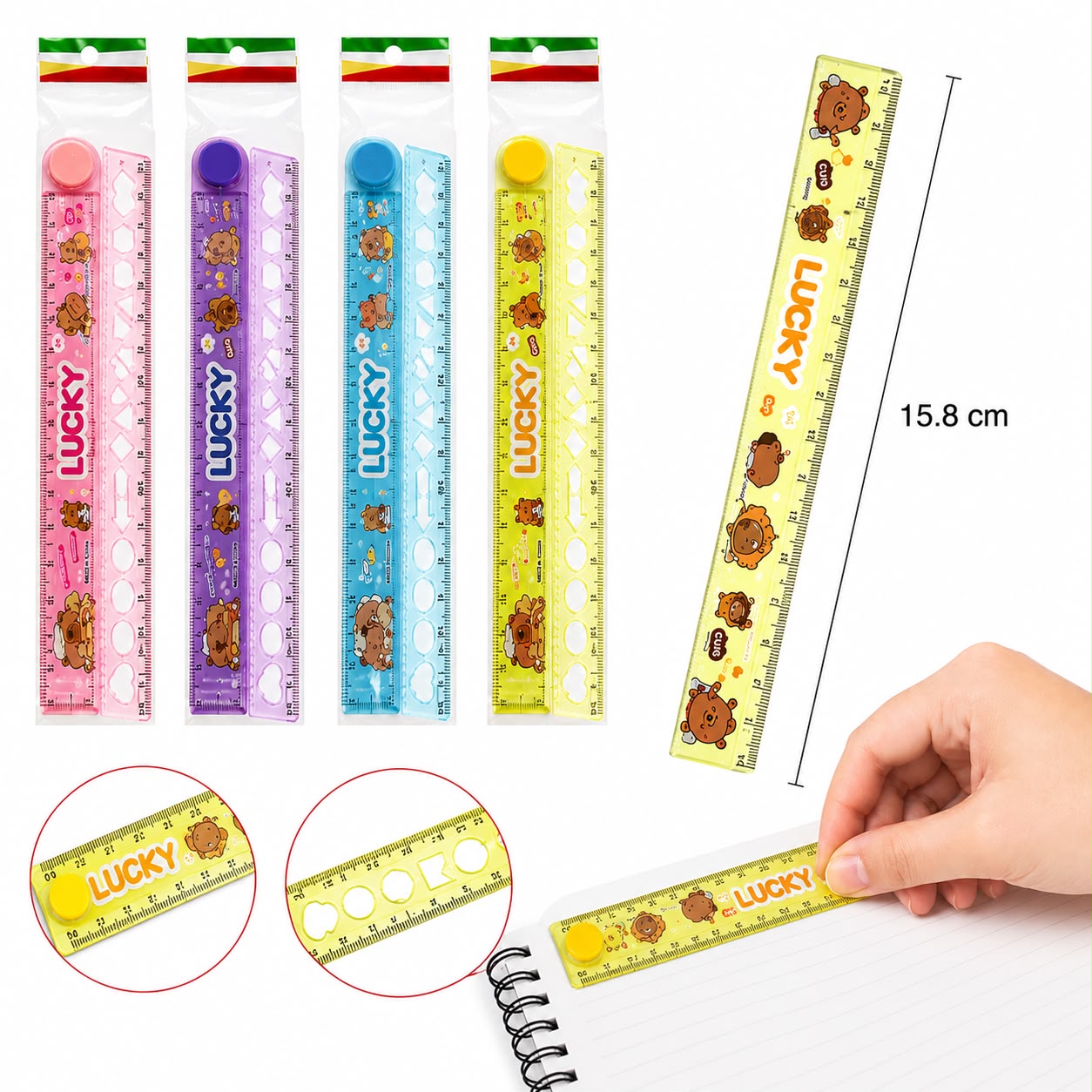 40pc|Regla capibara|2322
