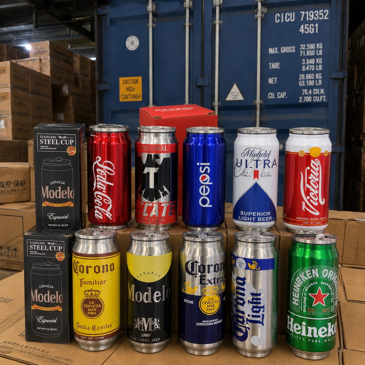 1pc|Termo lata cerveza|