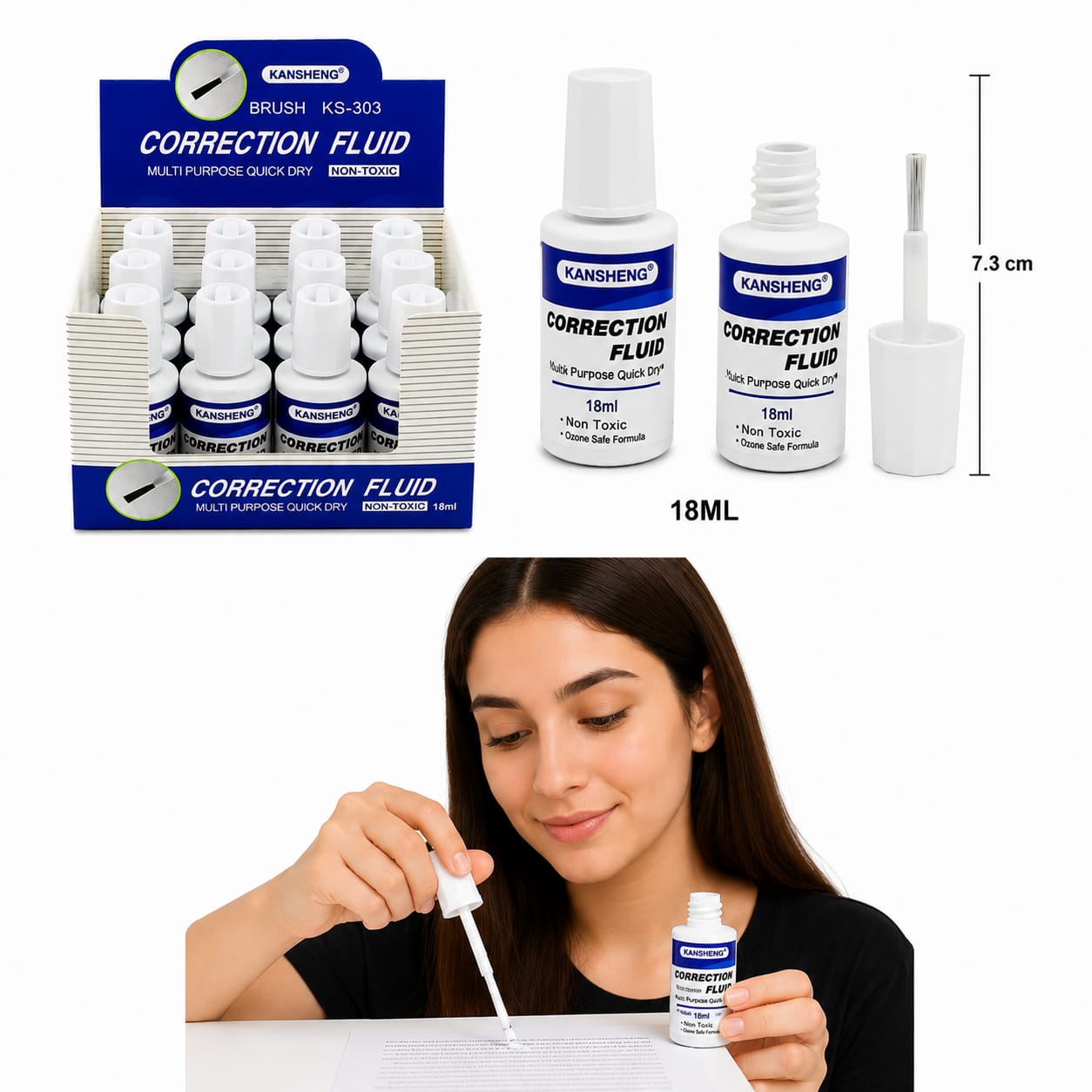 1pack|Corrector de brocha| 7H-3