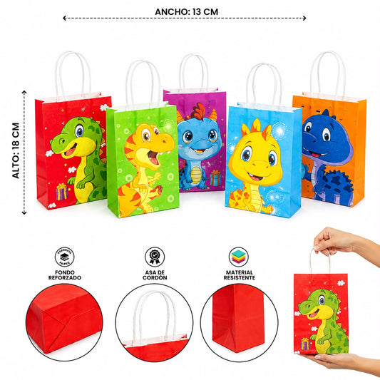 1pack|Bolsa regalo dinosaurio|