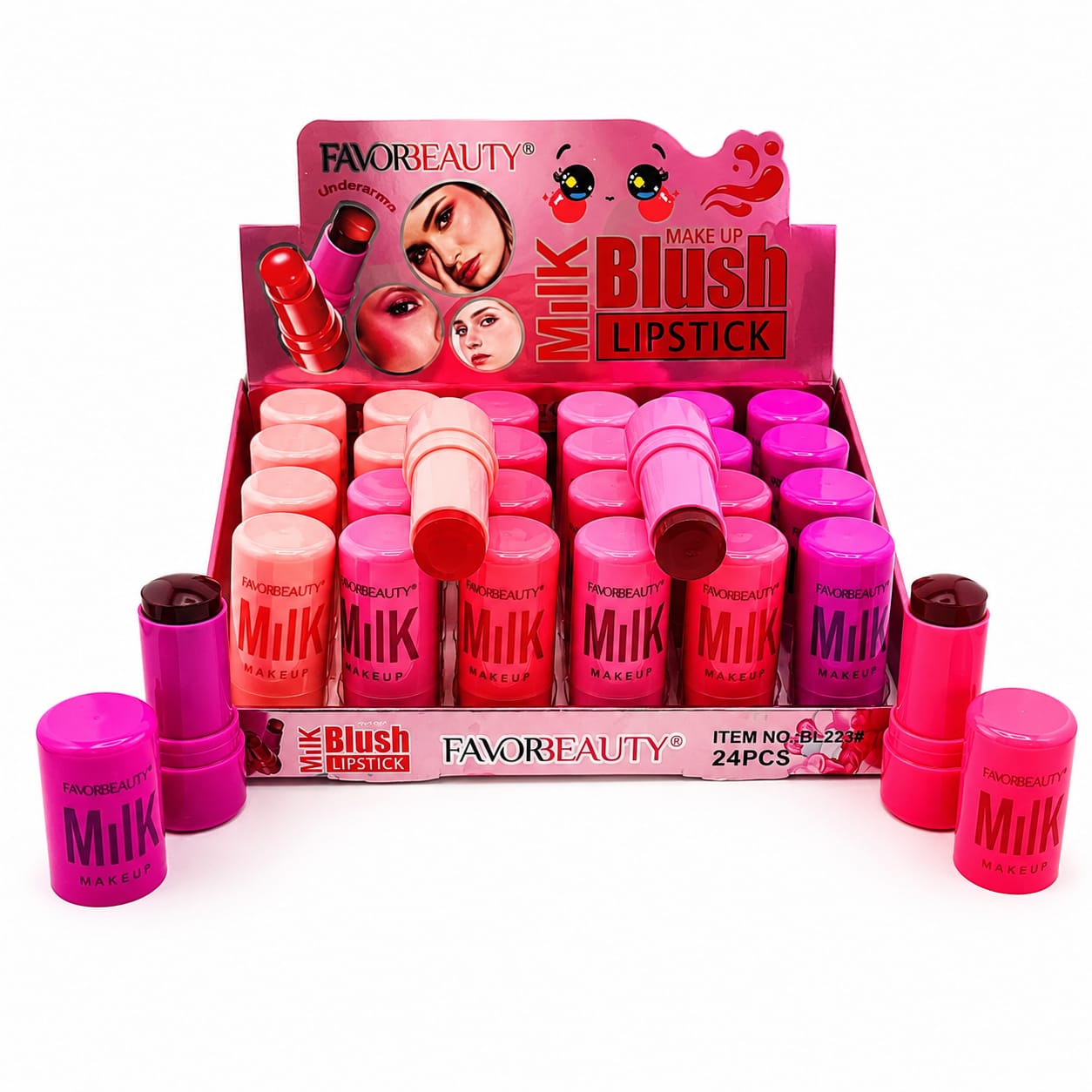 24pc|Blush gelatina milk|BL2228
