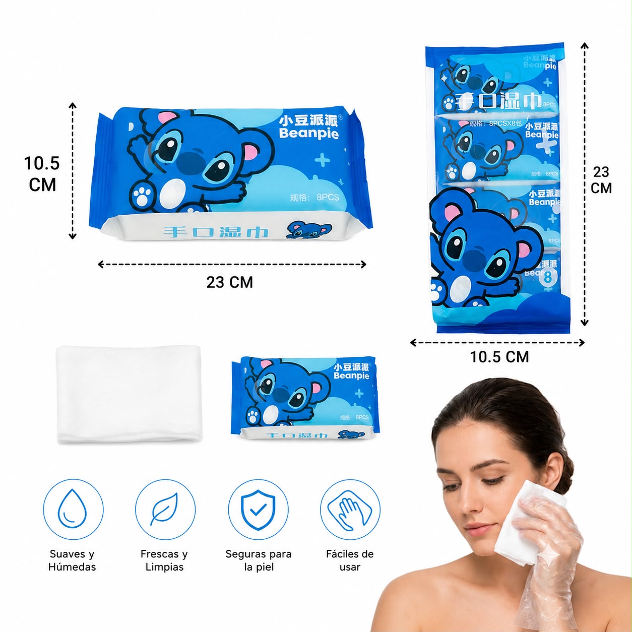 1pack|8 mini pack toalla humada stich|P-2542