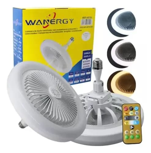 Ventilador de techo con luz  LED M-175 140mmX250mm