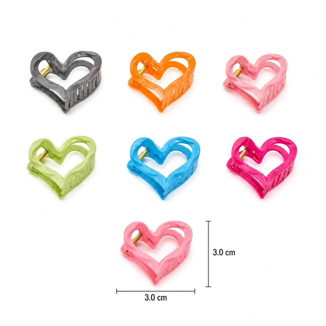 12pc|pinza corazon surtida|FJ-654