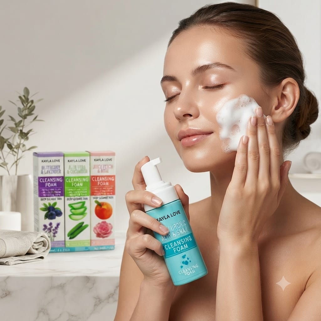 12pc|Espuma limpiadora facial KAYLA LOVE|HMS-7100