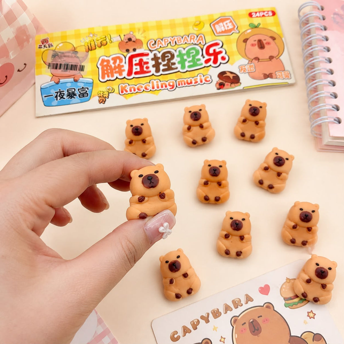 24pack|squishy capibara|