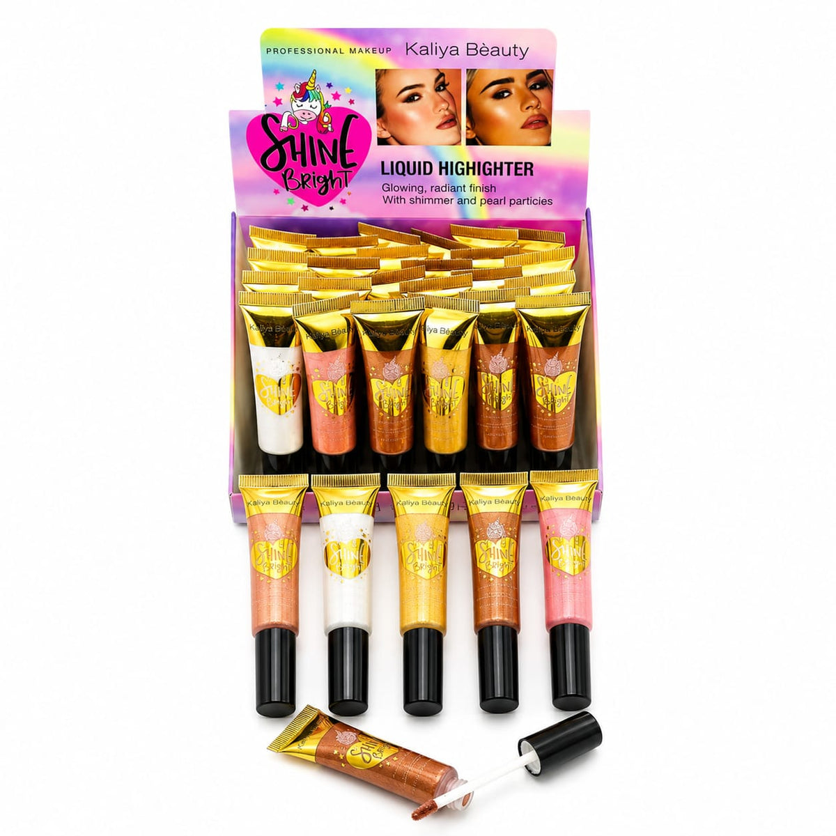 24pc|iluminador Kaliya Beauty|9214
