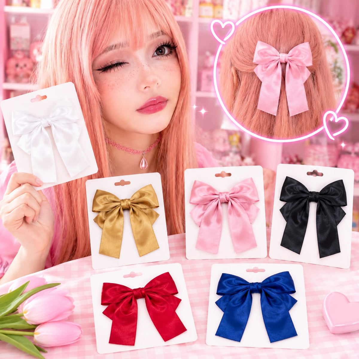 12pc|Moño brilloso|D312