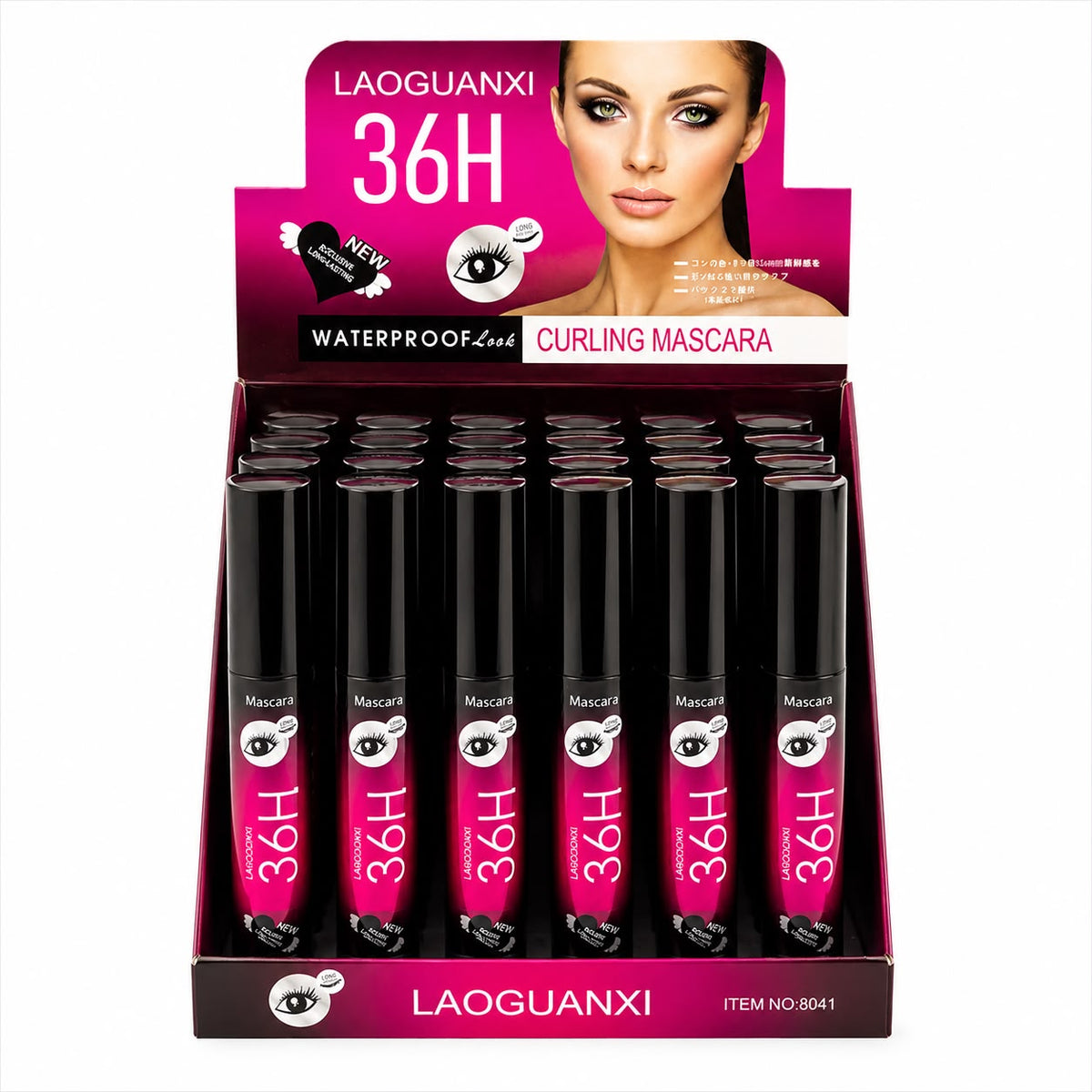 24pc | Mascara para pestañas 36H | 8041