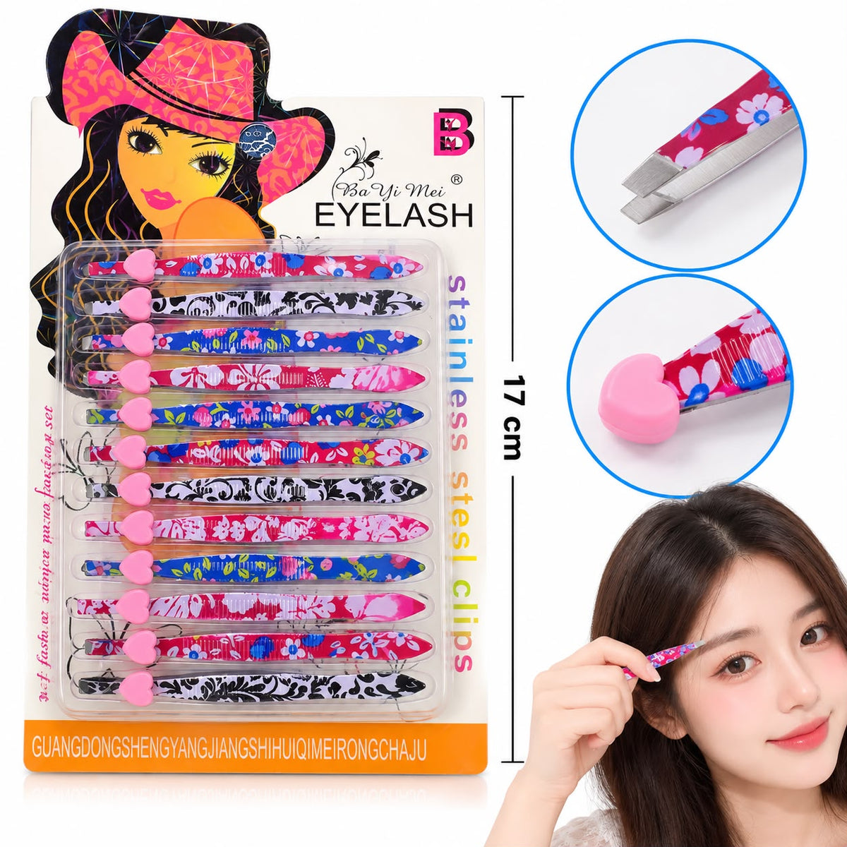 12pc|Pinza para depilar|