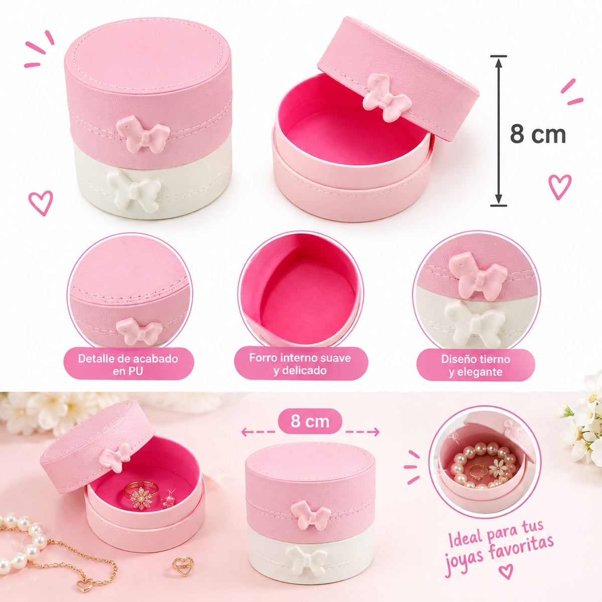 1pc|Joyero circular|