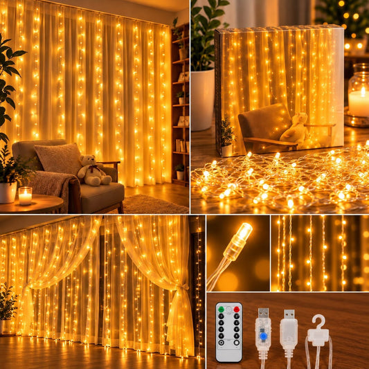 1pc| Cortina led|1892