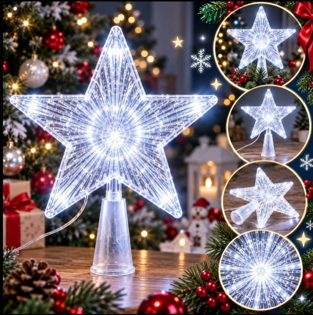 1pc|Estrella navideña calida 22cm|2647