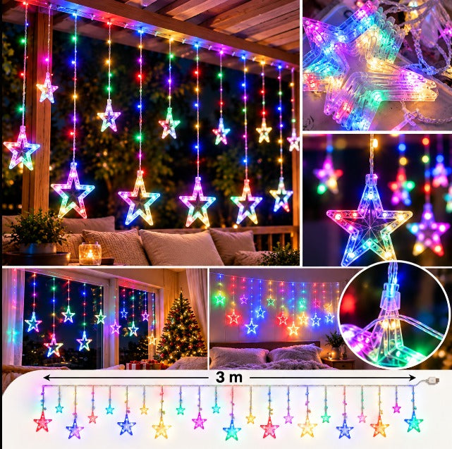 1pc|Colgante estrella multicolor|0227C