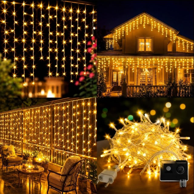 1pc|Cascad luz led calida 12x6x7|0202A