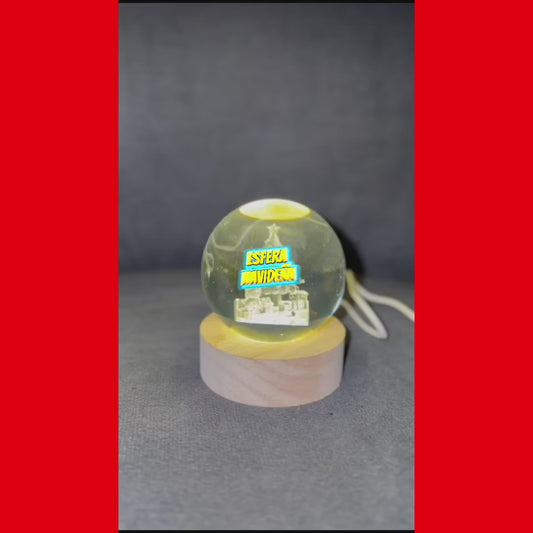 1pc|Esfera de cristal navideña|