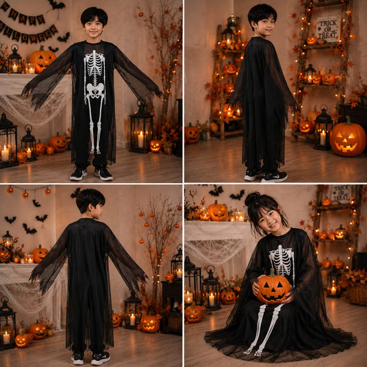 1pc|Disfras de hellowen calabera|4514