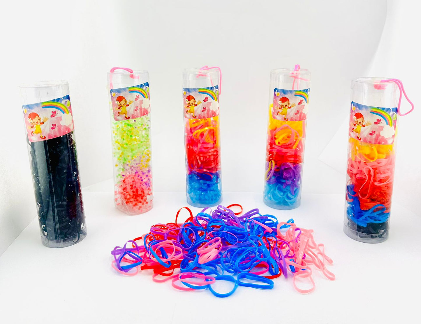 12 Tubos ligas colores 3-A-1