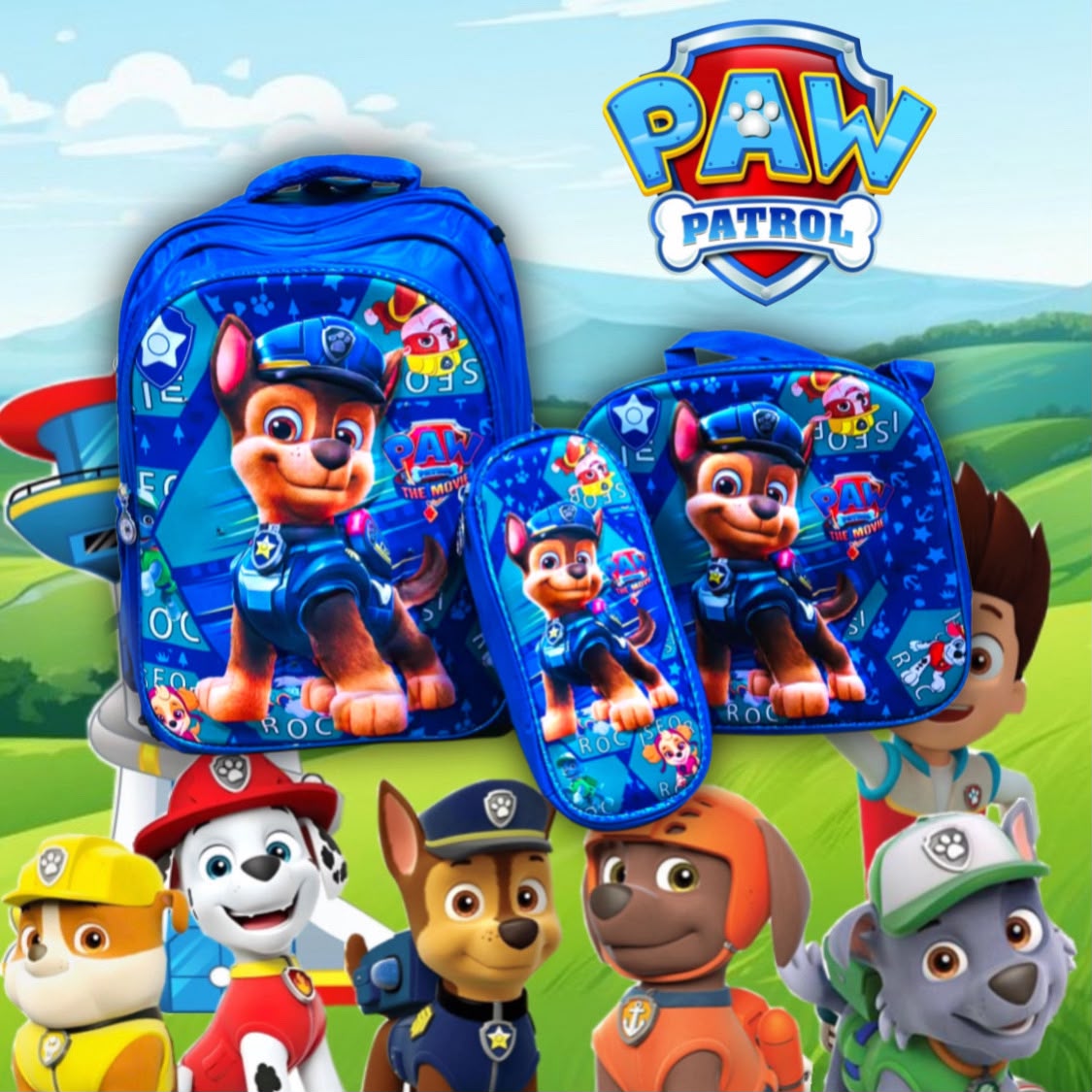 1pack|Mochila (incluye,lapicera,lonchera)| YJ-100|40x32cm
