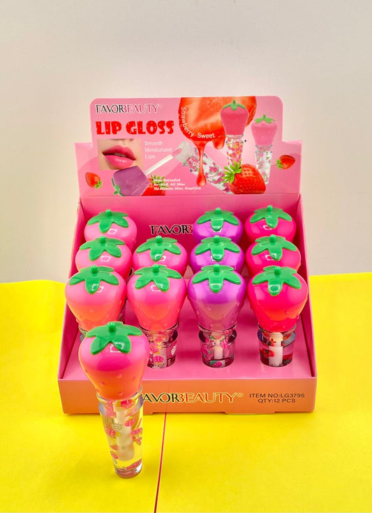 12 Lip Gloss fresa LG3795