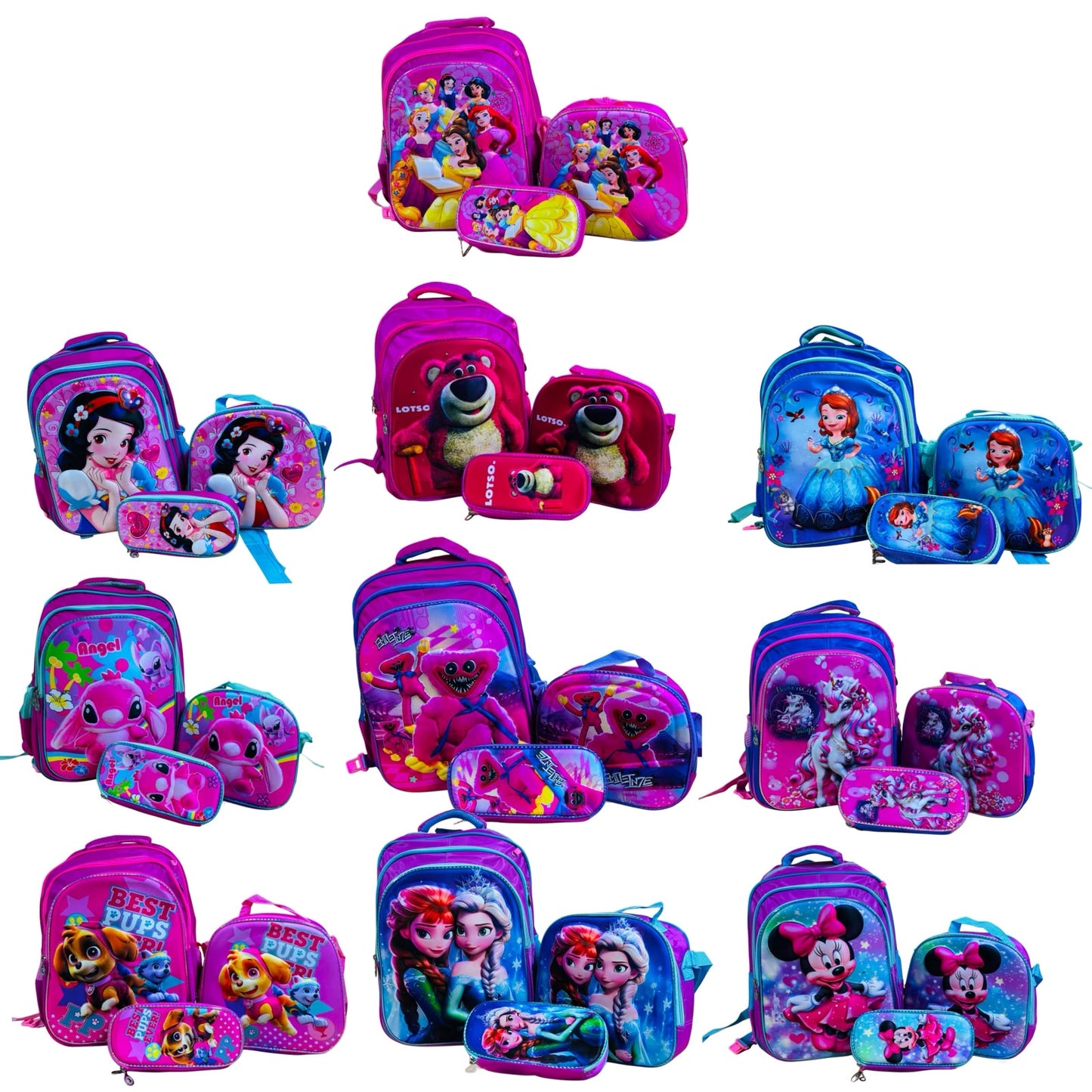 1pack | Mochila (incluye lapicera, lonchera ) | YJ-100