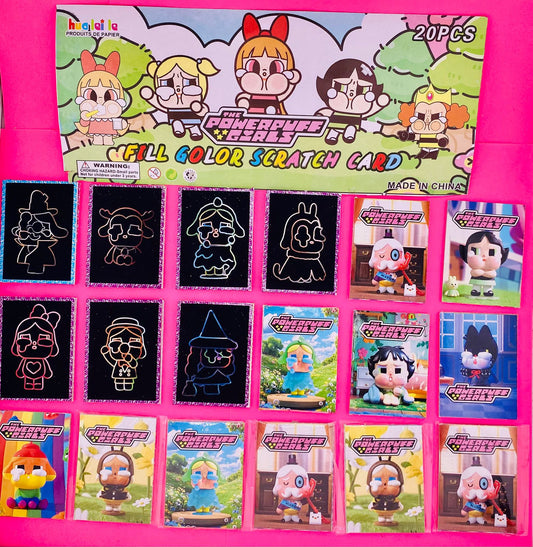 20 tarjetas para rascar de las chicas súper poderosas R-61